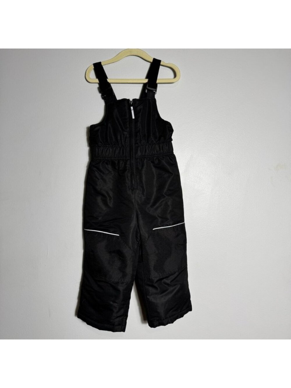Swiss Tech Kids Black‎ Zip Front Snow Bibs Ski & Snowboard Pants Sz 2T Unisex